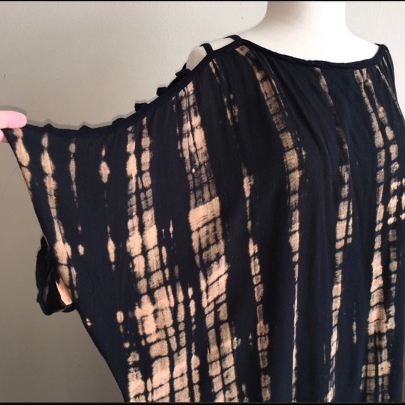 Tie Dye Caftan Cold Shoulder - Picture 3 of 6